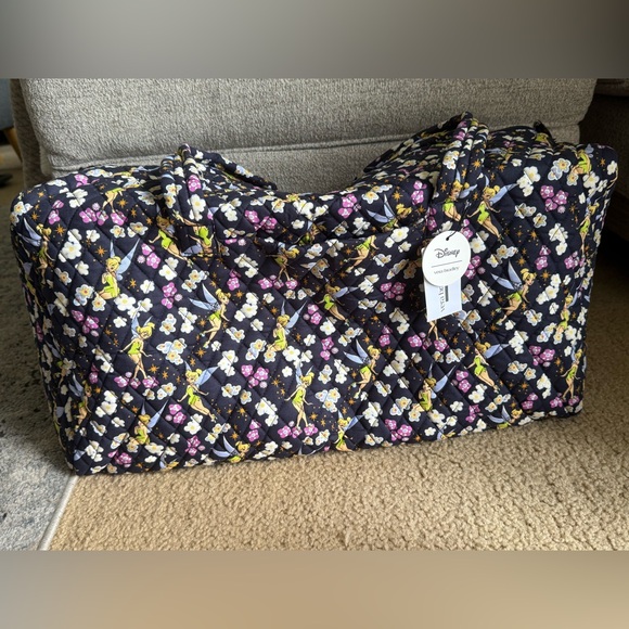 Vera Bradley Disney Tinker Bell's Flight Large Duffel Bag NWT - Picture 10 of 10